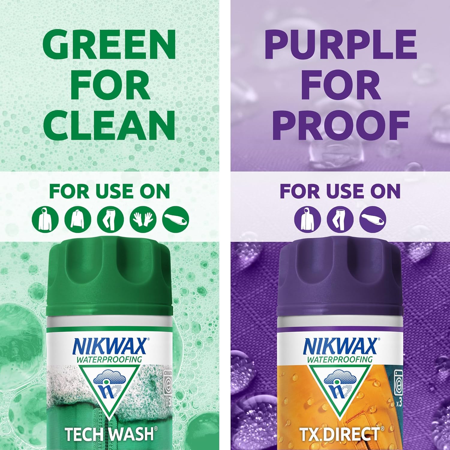 Nikwax Tech Wash® & TX.Direct® Wash-in - Reinwear