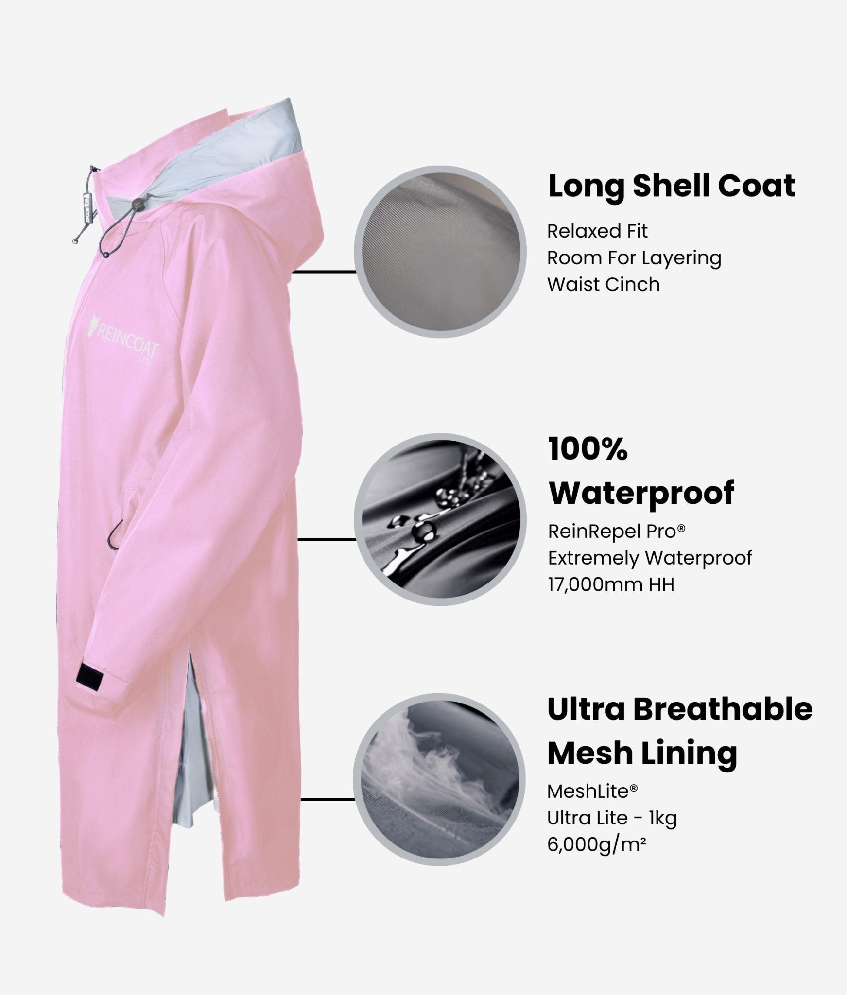 Reincoat Lite Adult - Pink - Reincoat